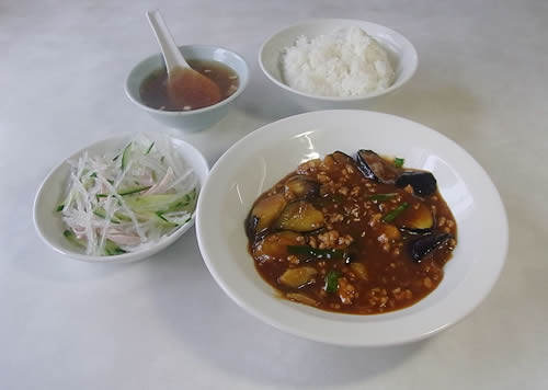 麻婆ナス定食